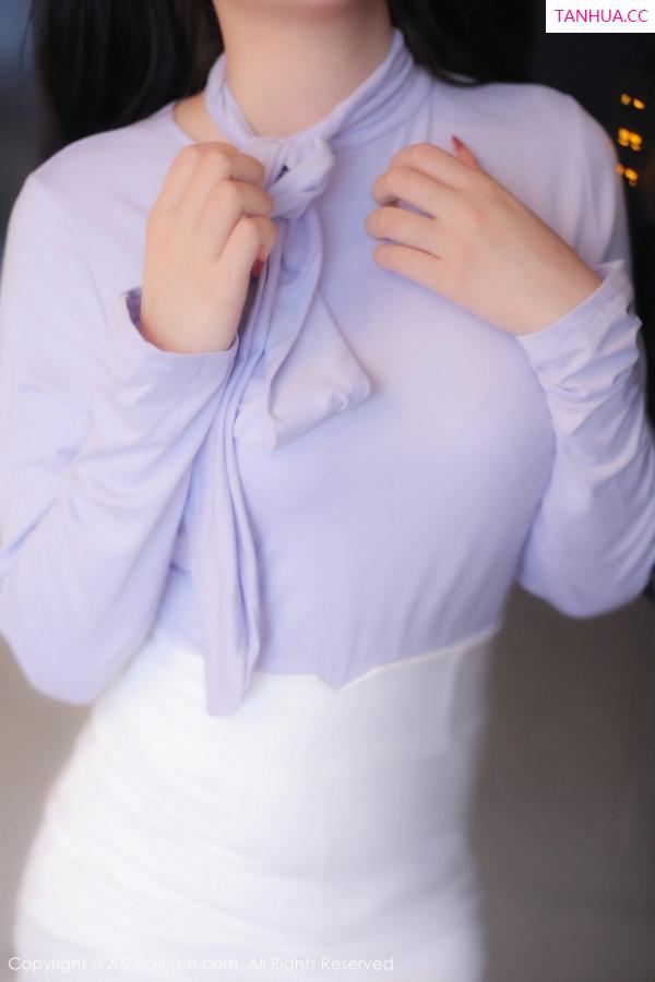 江真真  [XiuRen]高清写真图 2023.03.09 No.6389 江真真 丝袜短裙第2张图片